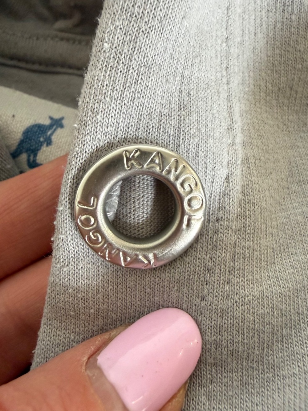 KANGOL Grey Men's Hoodie - Picture 6 of 7